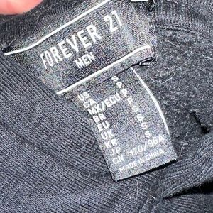 Forever 21, small, black with red lettering and red roses